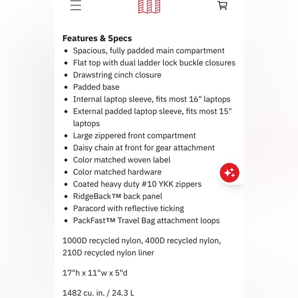 TOPO Designs Backpack - Picture 7 of 7